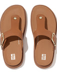 FitFlop FitFlop Gen-FF Buckle Leather Toe Post Sandals Microwobbleboard