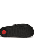 FitFlop FitFlop Gen-FF Mens Buckle Two-Bar Leather Slides Microwobbleboard
