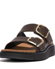 Buckle Two-Bar Leather Slides Gen-FF Microwobbleboard