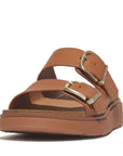 FitFlop FitFlop Gen-FF Buckle Two-Bar Leather Slides Microwobbleboard