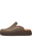FitFlop FitFlop GEN-FF Leather Mules Microwobbleboard Minky Grey UK4