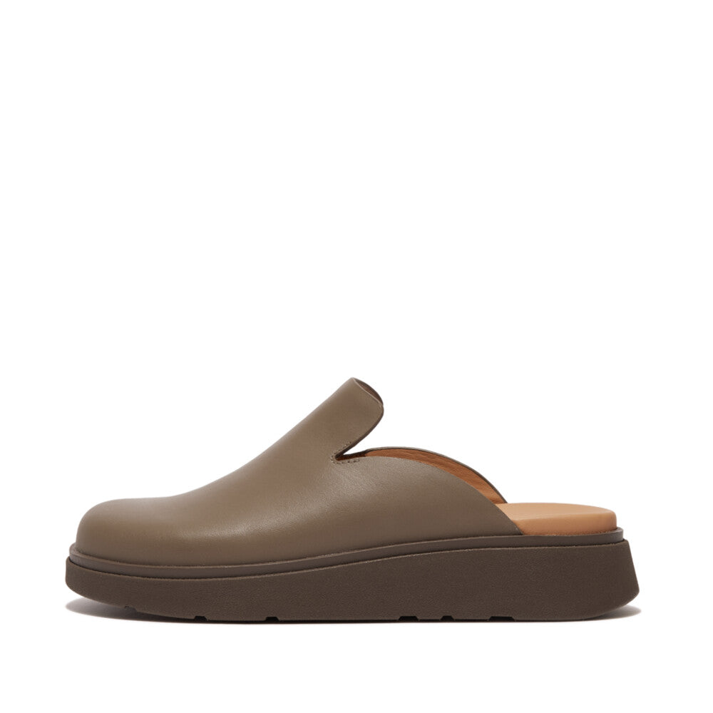 Leather Mules GEN-FF Microwobbleboard Minky Grey 4