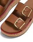 FitFlop FitFlop GEN-FF Max Buckle Leather/Cork Two-Bar Slides SANDAL