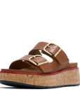 FitFlop FitFlop GEN-FF Max Buckle Leather/Cork Two-Bar Slides SANDAL