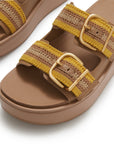 Trenton FitFlop GEN-FF Max Buckle Stripe-Webbing Two-Bar Slides Microwobbleboard