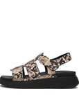 Trenton FitFlop Gen-FF Snake Fisherman Sandals Microwobbleboard Hazy Taupe / Black UK4