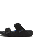 FitFlop FitFlop GOGH MOC Mens Water Repellent Slides Sandal Black/True Blue UK 7