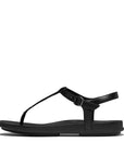 FitFlop GRACIE Crystal-Mix Leather T-Bar Sandals Sandal All Black 3