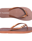 Holster Fashion South Africa Holster Holiday Flip Flops Bronze UK3
