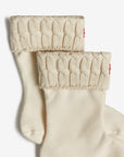 Hunter Recycled 6 Stitch Cable Cuff Short Boot Socks