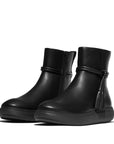 FitFlop iQ-COMFF Tassel Leather Short Boots Boot