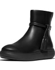 FitFlop iQ-COMFF Tassel Leather Short Boots Boot