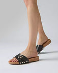 FitFlop FitFlop IQushion Adjustable Buckle Leather Slide Slide