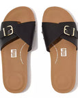 FitFlop FitFlop IQushion Adjustable Buckle Leather Slide Slide