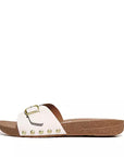 FitFlop FitFlop IQushion Adjustable Buckle Leather Slide Slide Urban White 4
