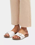 FitFlop FitFlop IQushion Adjustable Buckle Leather Slide Slide