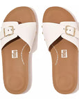 FitFlop FitFlop IQushion Adjustable Buckle Leather Slide Slide
