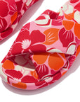 D-Luxe Padded Flowerz Cross Slides IQUSHION iQushion