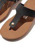 Leather Toe-Post Sandals IQUSHION iQushion