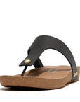 Leather Toe-Post Sandals IQUSHION iQushion