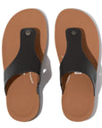 Mens Leather Toe-Post Sandals IQUSHION iQushion