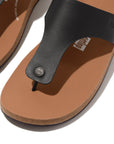 Mens Leather Toe-Post Sandals IQUSHION iQushion