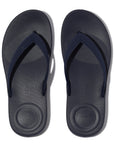 FitFlop FitFlop IQUSHION Mens Textured-Strap Flip-Flops iQushion