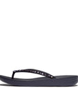 FitFlop IQUSHION Multi-Crystal Ergonomic Flip-Flops Slippers Midnight Navy 3