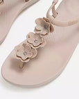 IQUSHION Splash Flower T-Bar Sandals