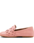 FitFlop FitFlop LENA Leather Loafer Entwined Loops Dynamicush Rose Pink UK 5