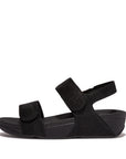 FitFlop FitFlop LULU Adjustable Shimmerlux Microwobbleboard Black UK3
