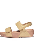 FitFlop FitFlop LULU Adjustable Shimmerlux Microwobbleboard Platino UK3