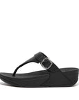 Adjustable Leather Toe-Posts LULU Microwobbleboard Black 3