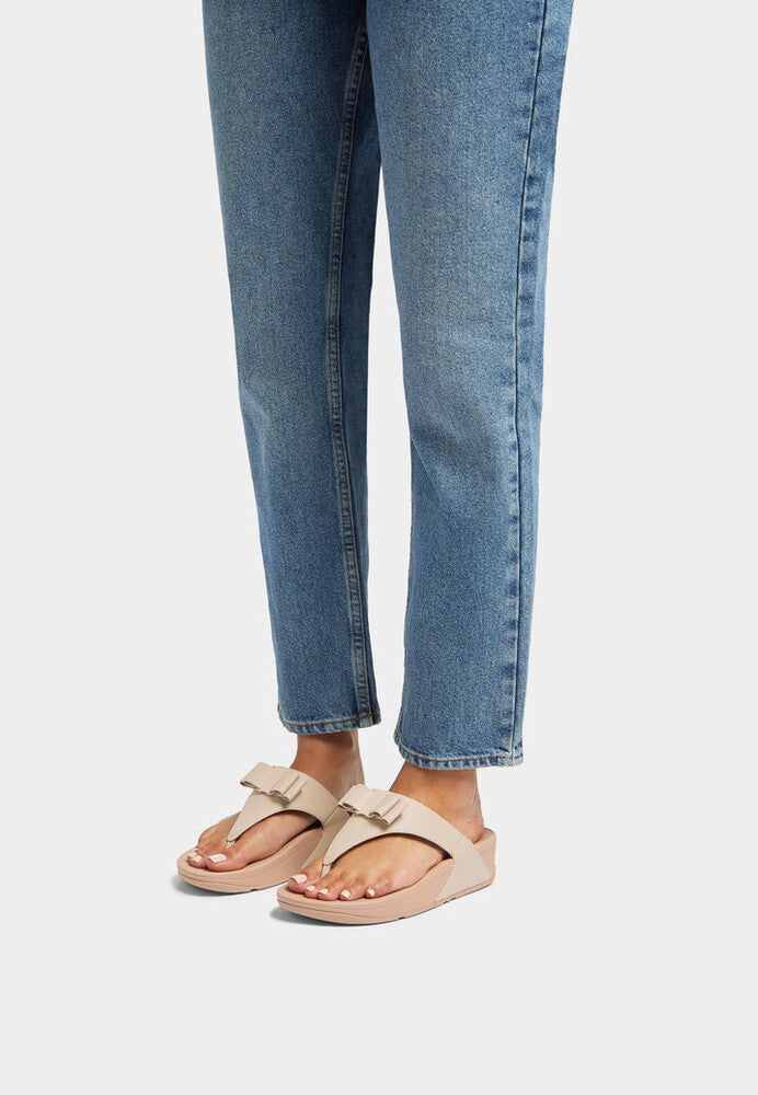 FitFlop FitFlop LULU Bow leather Toe-Post Sandals