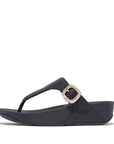 FitFlop FitFlop Lulu Crystal-Buckle Leather Toe-Post Sandals Sandal Midnight Navy 4