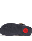 FitFlop FitFlop Lulu Crystal-Buckle Leather Toe-Post Sandals Sandal