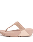 FitFlop FitFlop LULU Crystal Toe-Post Sandals Microwobbleboard Rose Gold UK4