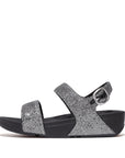FitFlop FitFlop LULU Glitterball Back-Strap Microwobbleboard Silver UK3