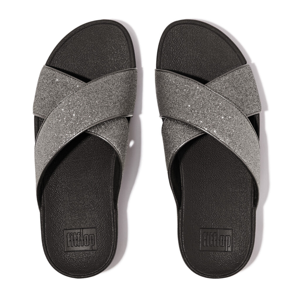 FitFlop Lulu Glitterdust Cross Slides Sandal