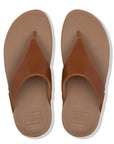 FitFlop Lulu Leather Toe-Post Sandals Microwobbleboard
