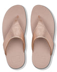 FitFlop Lulu Leather Toe-Post Sandals Microwobbleboard