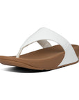 FitFlop Lulu Leather Toe-Post Sandals Microwobbleboard
