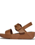 FitFlop LULU Resin-Buckle Leather Back-starp Sandals