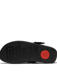 FitFlop LULU Resin-Buckle Leather Toe-Post Sandals