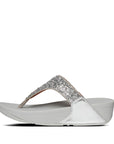 FitFlop LULU Shimmerfoil Sandal Silver 3