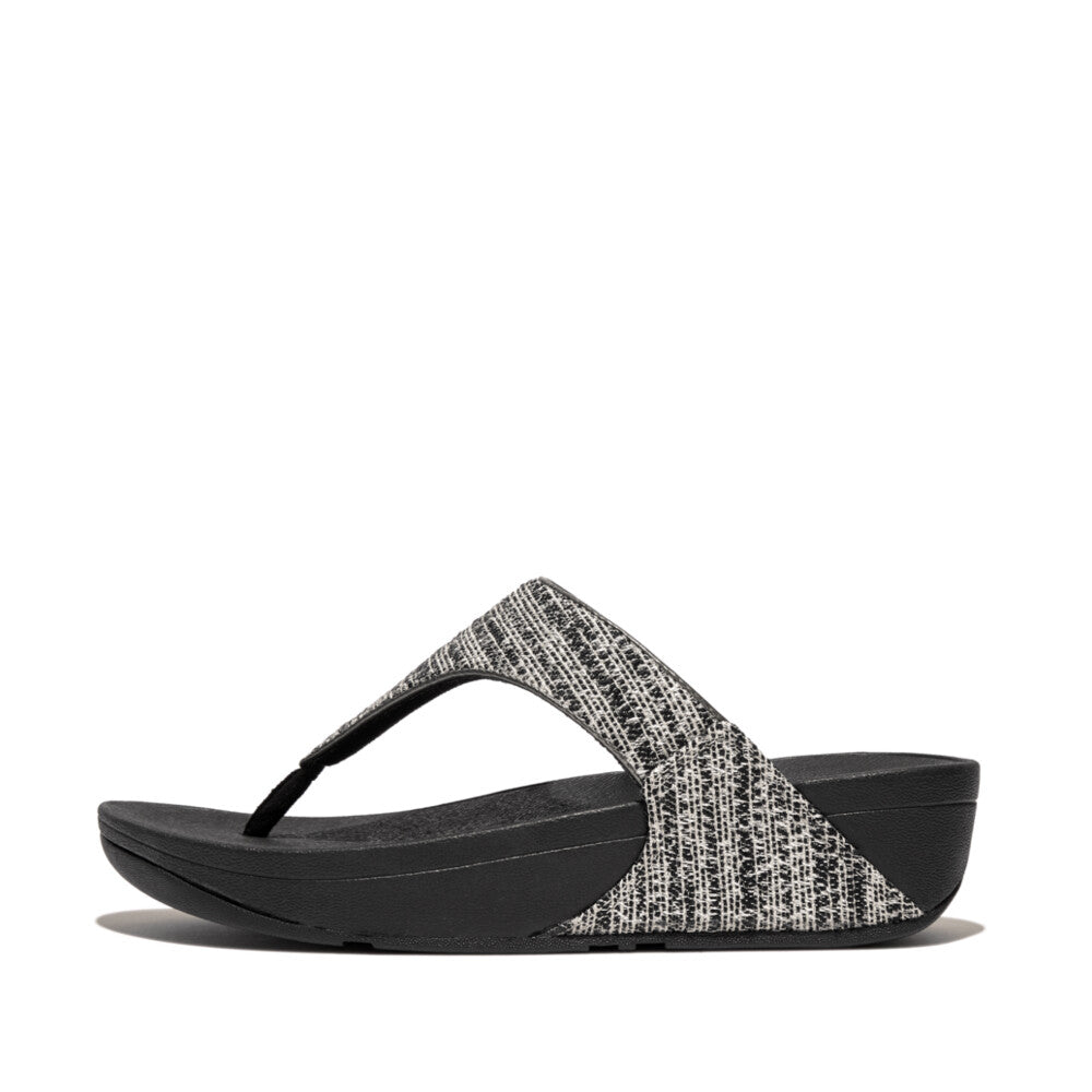 FitFlop LULU Shimmerweave Sandal Black Mix 4