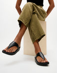FitFlop Lulu Snake Toe-Post Sandals