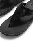 FitFlop Lulu Snake Toe-Post Sandals