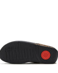 Trenton FitFlop Lulu Suede Leopard Toe-Post Sandals