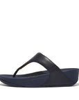FitFlop Lulu Leather Toe-Post Sandals Microwobbleboard